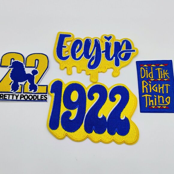 Sigma Gamma Rho iron patches set of 4 - Picture 2 of 2